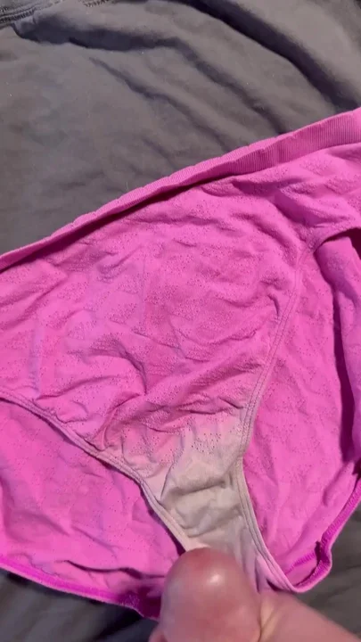 Cum on Wifes Panties 7