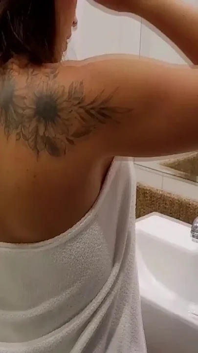 Agatha Breasts in a Hot Bath Plus Short Towel - Towel Falls Panties Disappear