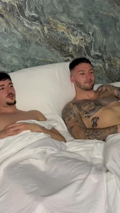 White Twin Fucked by Two Big Cocks at the Same Time