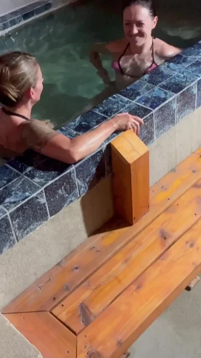 Full FFM 30min Unexpected Threesome Sauna Pt1