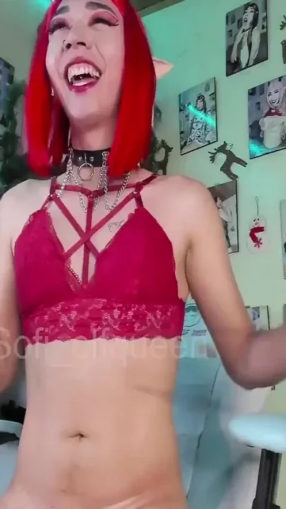 Fire Elf Shots Show and Oily Masturbation