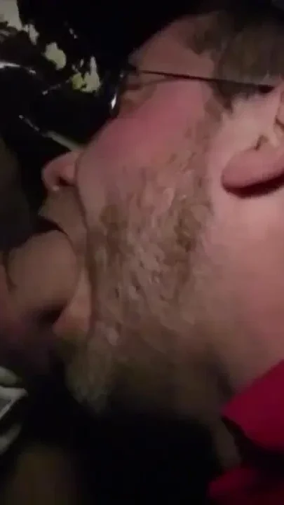 Step daddy suck xxl cock in darkroom in glory holes
