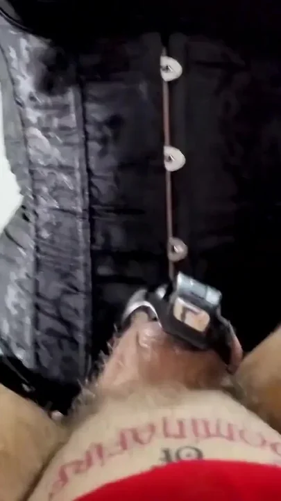 POV Sissy anal training with BBC strapon