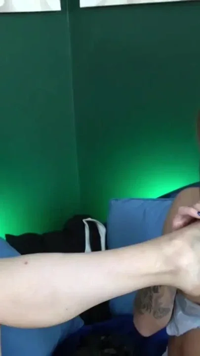 Two Horny Dirty Talking Foot Fetish Sluts Suck Tits And Toes Clip 2