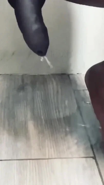 Fan Request My Big Black Cock Peeing Complete