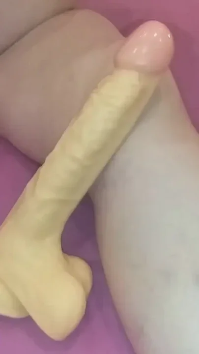 Horny German Granny Plays with Her Two Biggest Dildos