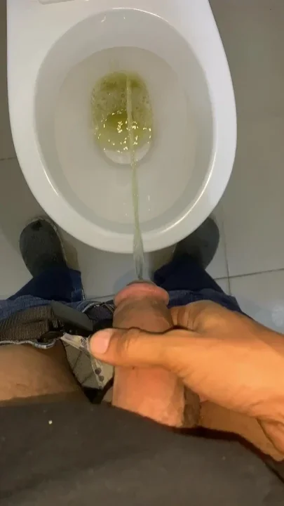 Toilet Jerk off at Work