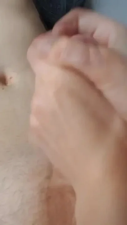 My POV handjob with huge cum