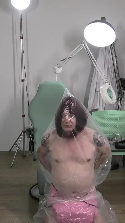 Latex Nurses Total Encase Surrender Wrapped and Owned in Plastic Perfection