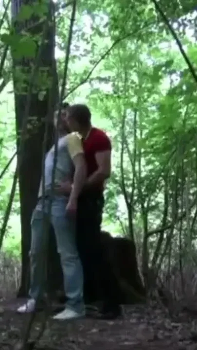 Blond innocent twink fucked by Jordan Fox in exhib cruising forest