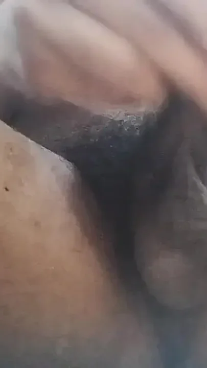 Full Erection of My Uncut Black Hairy Thick Cock and Masturbating Fastly