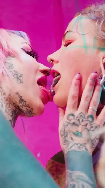 Big Fake Tits & Inked Asses Alien Anal Toy Battle Clip 1