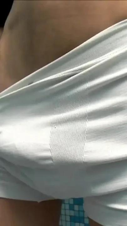 Brunette cock stroker cedric dildo fucks in the shower