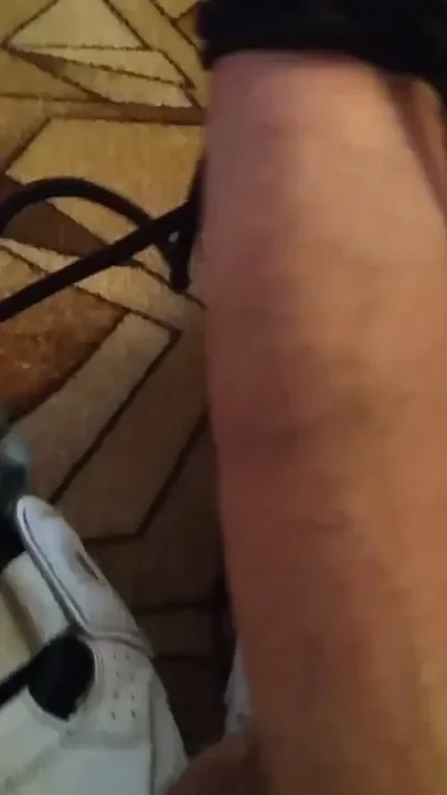 Nike Uptempo Sneakers Tie to My Cock