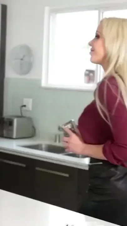 Nina Elle takes stepsons cock very deep inside her pussy