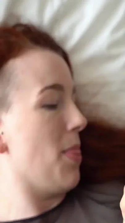 Pale Redhead Masturbation