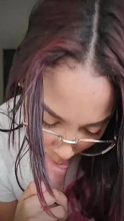 Colombian Masturbates and Sucks a Big White Cock in a Clandestine Motel