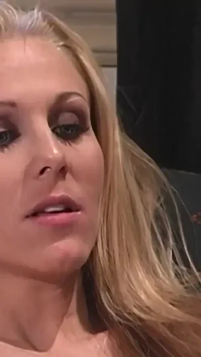 Passionate blonde makes out with her boss and has sex on his couch Clip 1