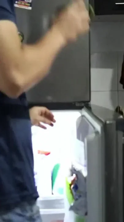 My Neighbor Sucks My Cock in the Kitchen and Then Gets Fucked