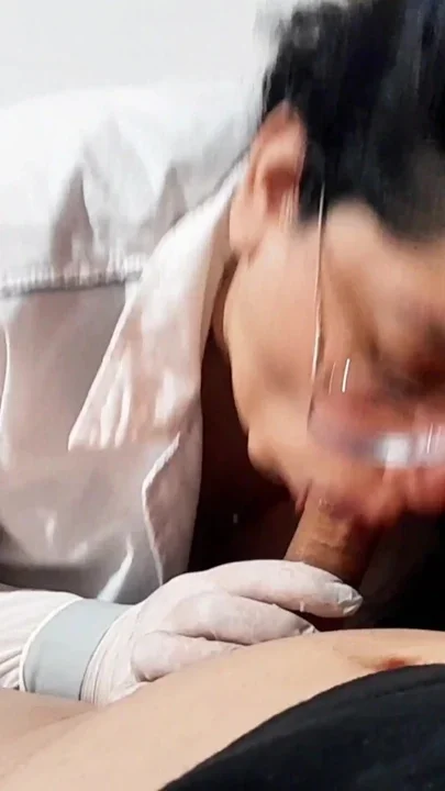 I can't hold back my desire and I suck my patient's cock Part 3 Clip 1