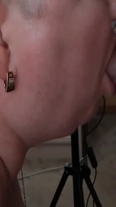 Filled tits with cum after blowjob