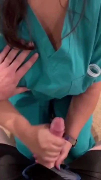 Horny sperm bank nurse in Texas does anything to get the sample even fucks and