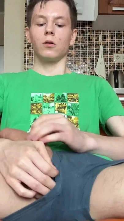 Big Load From a Boy in a Green T-shirt