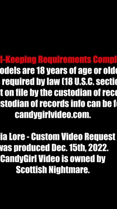 Sophia Lore - Custom Video Request Iv