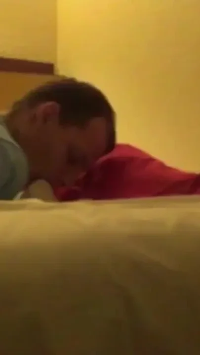 Sniffing feet and foot of straight boy