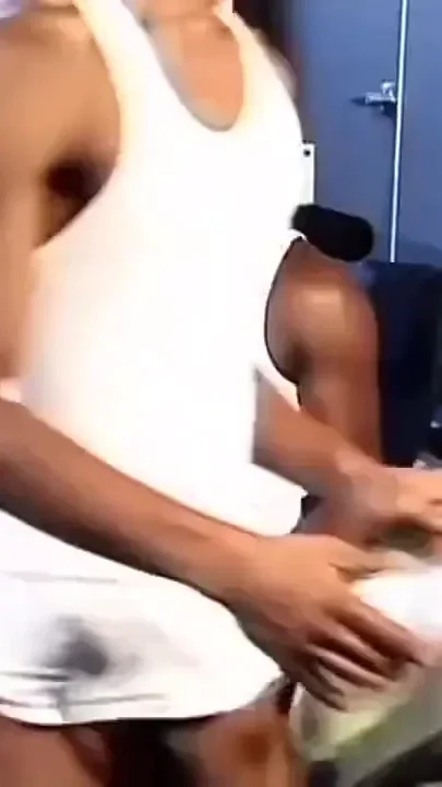 Black gay love in the gymass fucking big black dick sucking