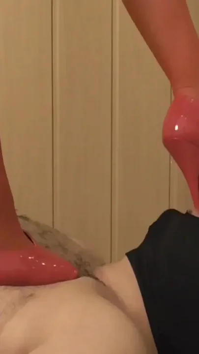 Trampling from a hot blonde