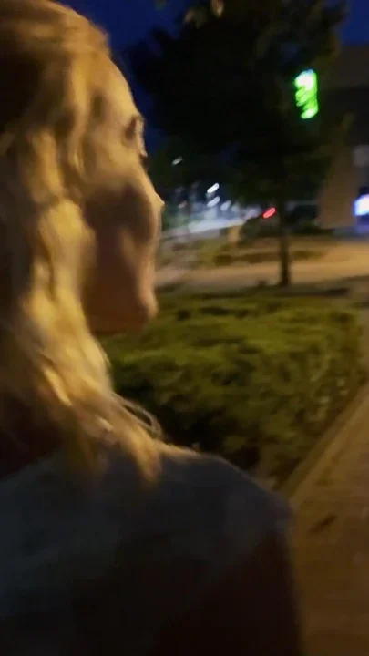 Crazy Blonde Babe Fucked in Public After Date