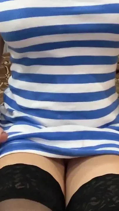 Stepmom in Sexy Stockings Masturbates and Talks