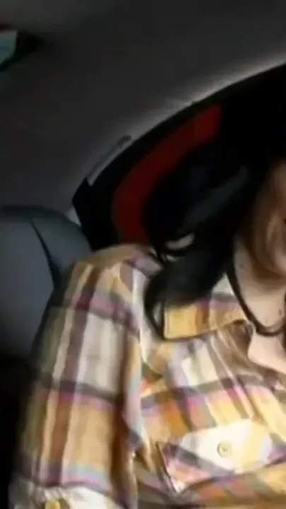 Hard sex in car for a wild sexy brunette