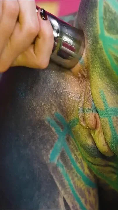 Double Metal Dildo Lesbian Fun with Anuskatzz
