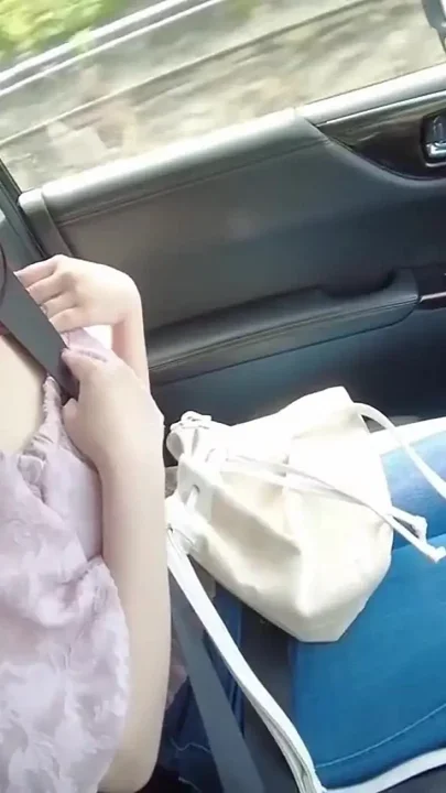 Slick Outdoor Tease with a Pink Tipped F Cup Beauty Soaked in Oil Part 1