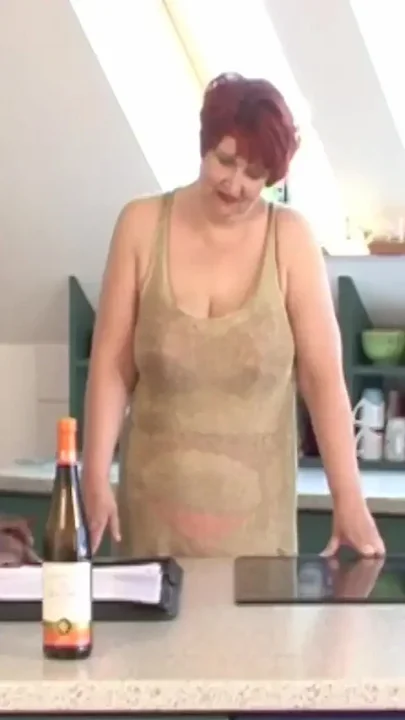 Horny German Granny Gets Fucked by a Huge BBC in Her Kitchen