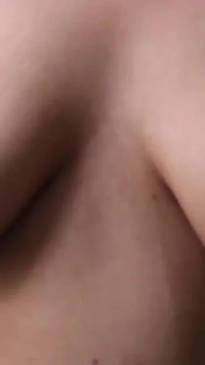 Close up Oiling Rubbing Bouncing Tits