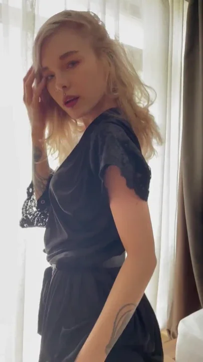 Sexy striptease dance from hot beauty