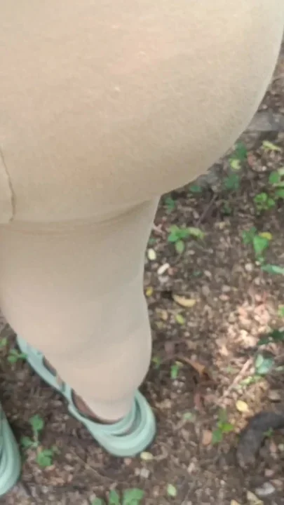 Hot cream pussy in forest side outdoor Clip 1