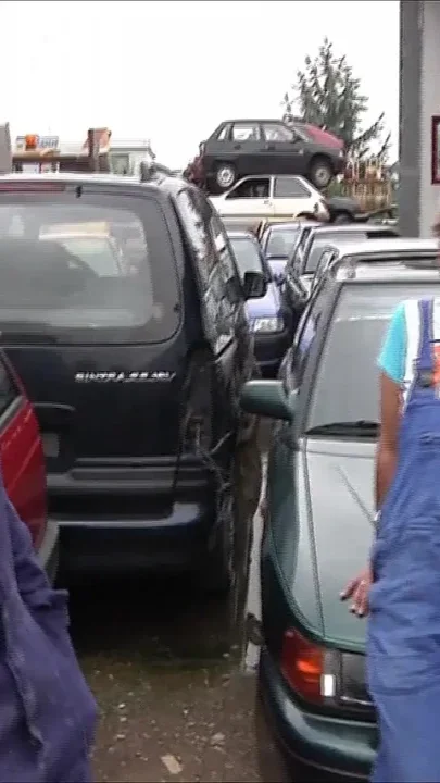Great Orgy on cars at the German Jankyard
