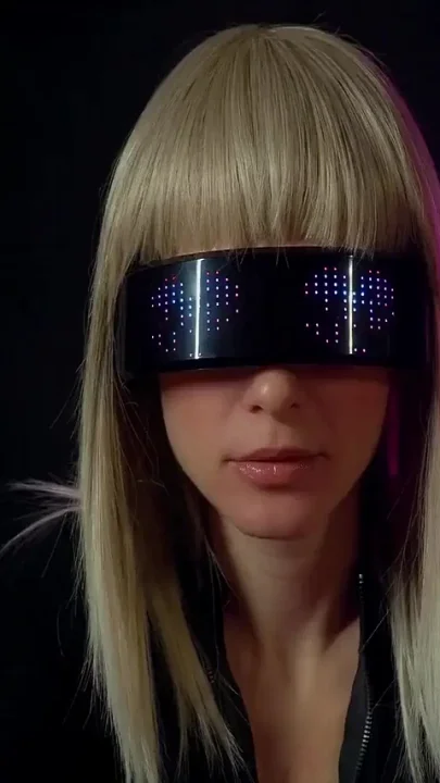 Cyberpunk Girl Greedily Sucks All the Cum Out of Her Fan