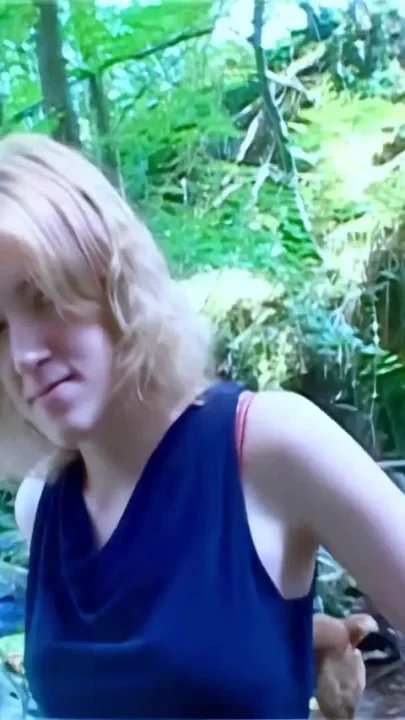 Axelle-laroche Lovely Blonde Axelle Laroche Removing Clothes by the River