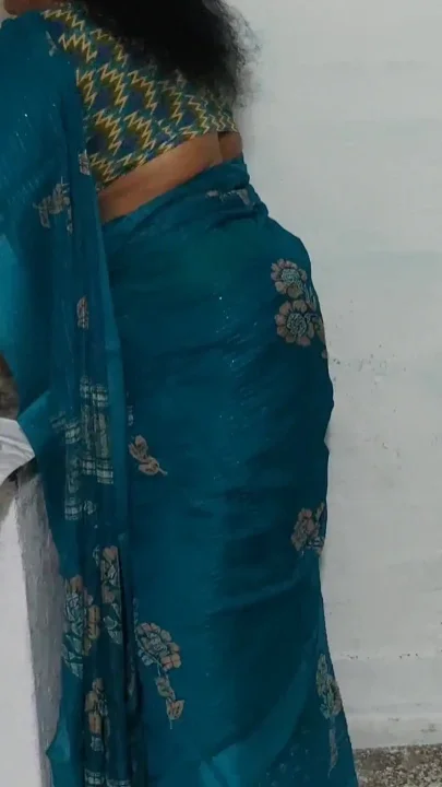 Stepaunty Was Cleaning the Dishes in the Kitchen Wearing a Saree and I Went