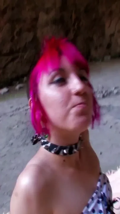 Pink haired slut loves cock