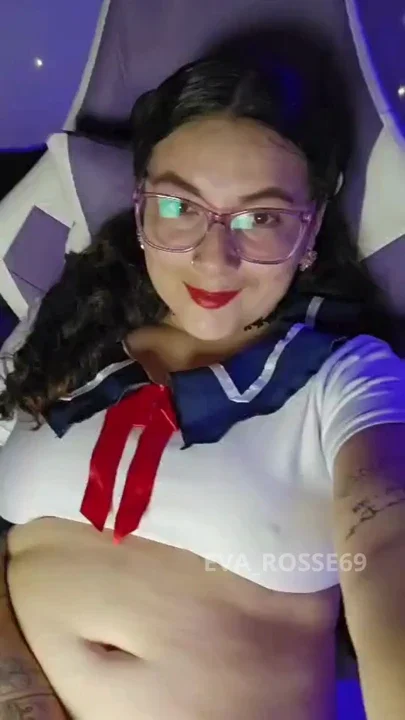 Horny schoolgirl with wet pussy