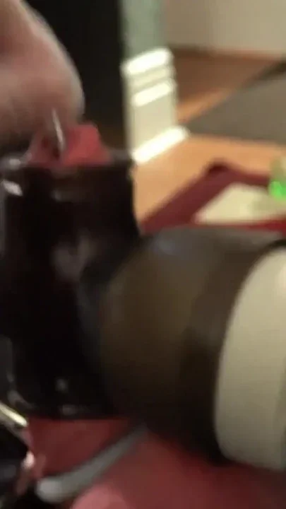 Inflatable Latex Bondage Sack with Bubbler Breath Play with Sounding Cumshot Clip 1