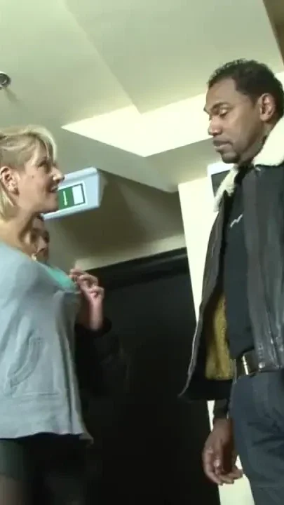 Young husband looks her unfaithful wife fucking with a black guy