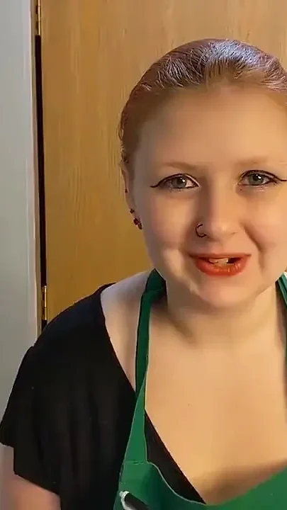 Naughty barista deals with rude customer