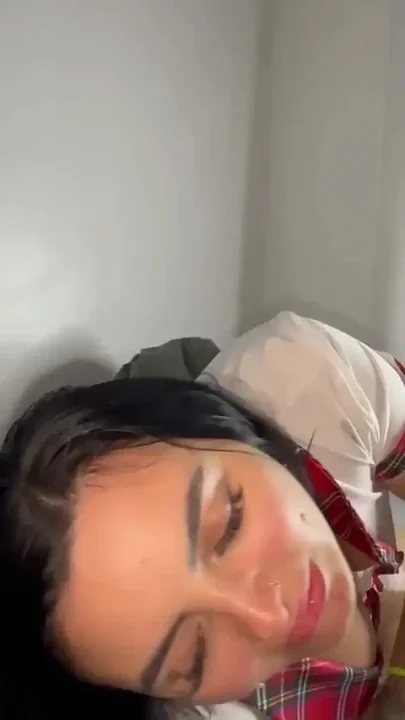 18yo Student with Silicone Gets Facial and Swallows